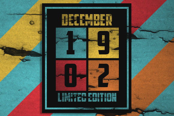 Retro December 1902 Limited Edition